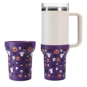 Silicone Boot for Stanley Cup 40oz, 2 PACK Halloween  Sleeve Cover Fit 4 Stanley